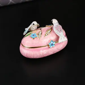 Antique Style Enamel Magpie Jewelry Box, Must-Have Tiktok Decoration, Transform Boring Vanity, Trendy Sweet Luxury Gift
