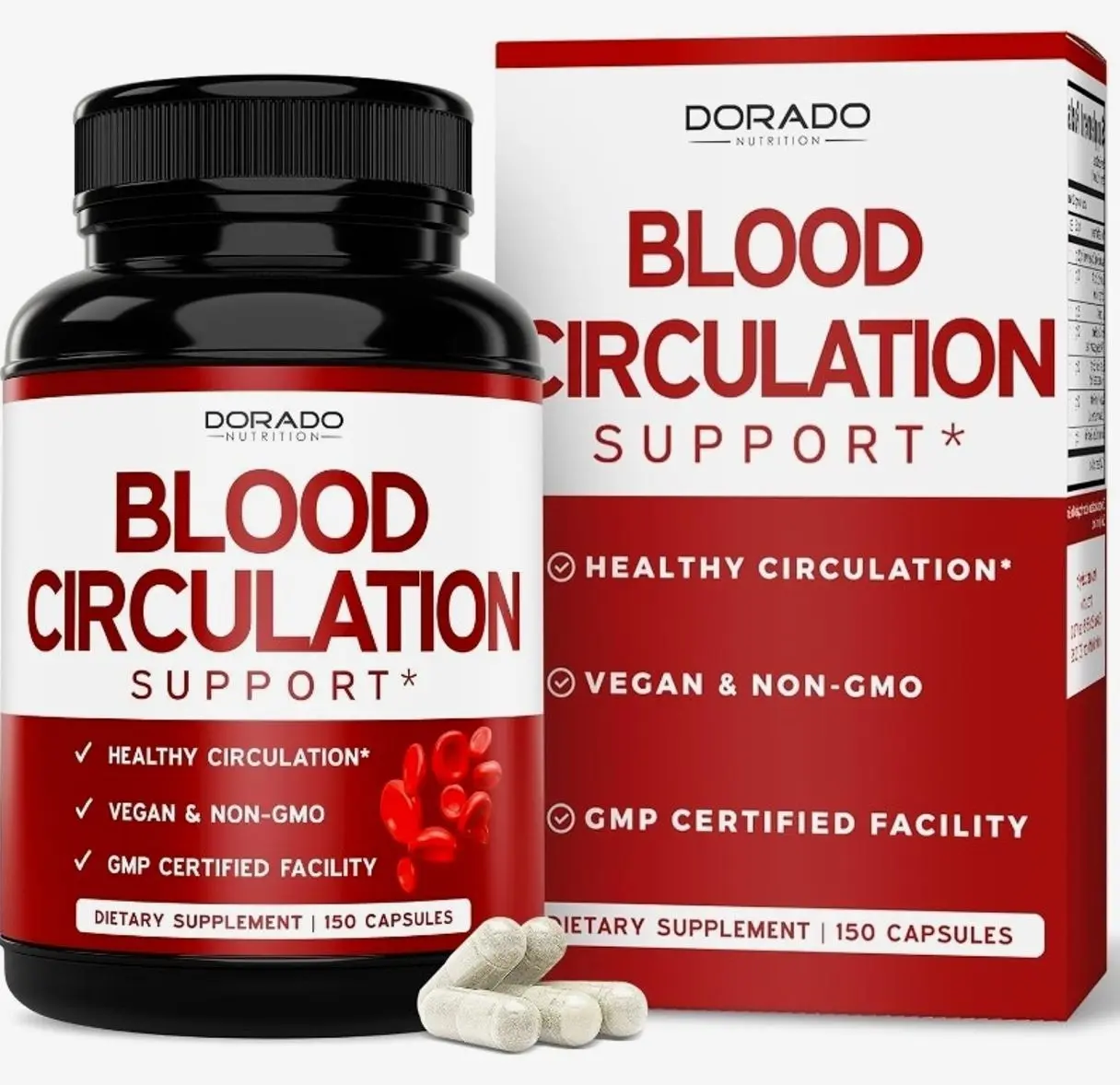Blood Circulation Supplements with Diosmin & More (150 Capsules) Blood Flow Supplements for Men & Women - Spider & Varicose Veins for Legs Support - Vegan & Non GMO - 3rd Party Tested - USA Made