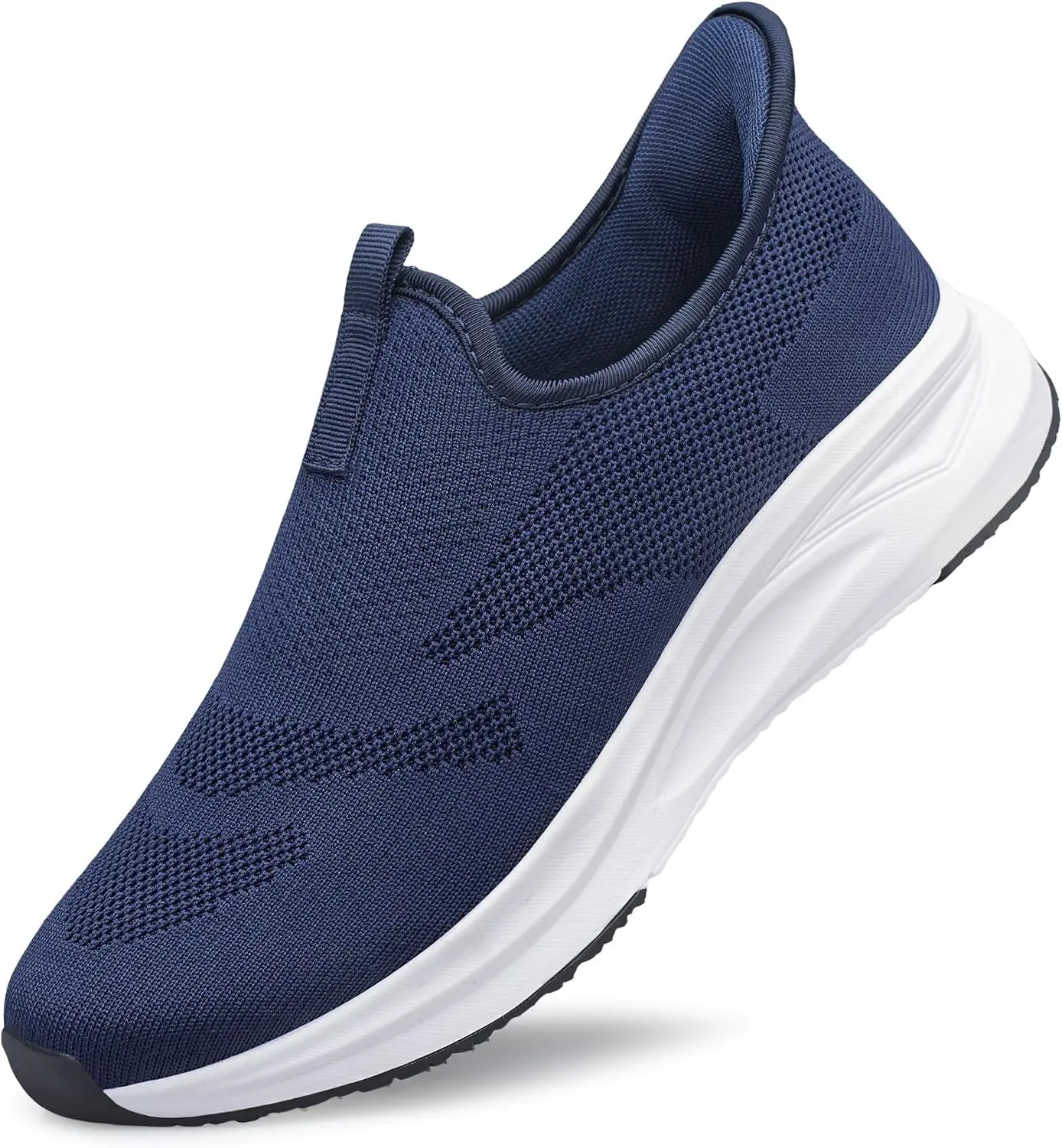 Men's Hands Free Slip On Walking Shoes Non Slip Laceless Lightweight Comfortable Tennis Sneakers