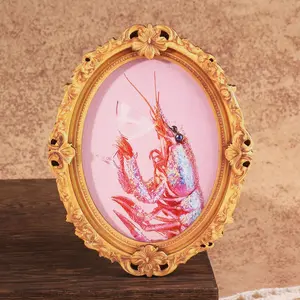 Fun Oval Frame Refrigerator Decorating Magnet, Decorative Home Decor & Festive Decoration, Great Holiday Gift, 1 Piece