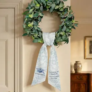 Personalized Graduation Wreath Sash: Class of 2026 Grad Party Decor