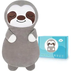 P-Sloth Microwave Heating Pad for Period Cramps, Microwavable Heating Pads for Pain Relief, Sloth Heating Pad for Women and Kid with Lavender Scented Stuffed Animal Heat Pack for Shoulder Neck Back Pain