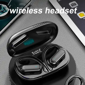 Open-Ear Bone Conduction Headphones, 2-in-1 Charging Case & Phone Holder, 60H Ultra Long Battery, HiFi Lossless Sound, Secure Non-Slip Fit, for Running Cycling Workout