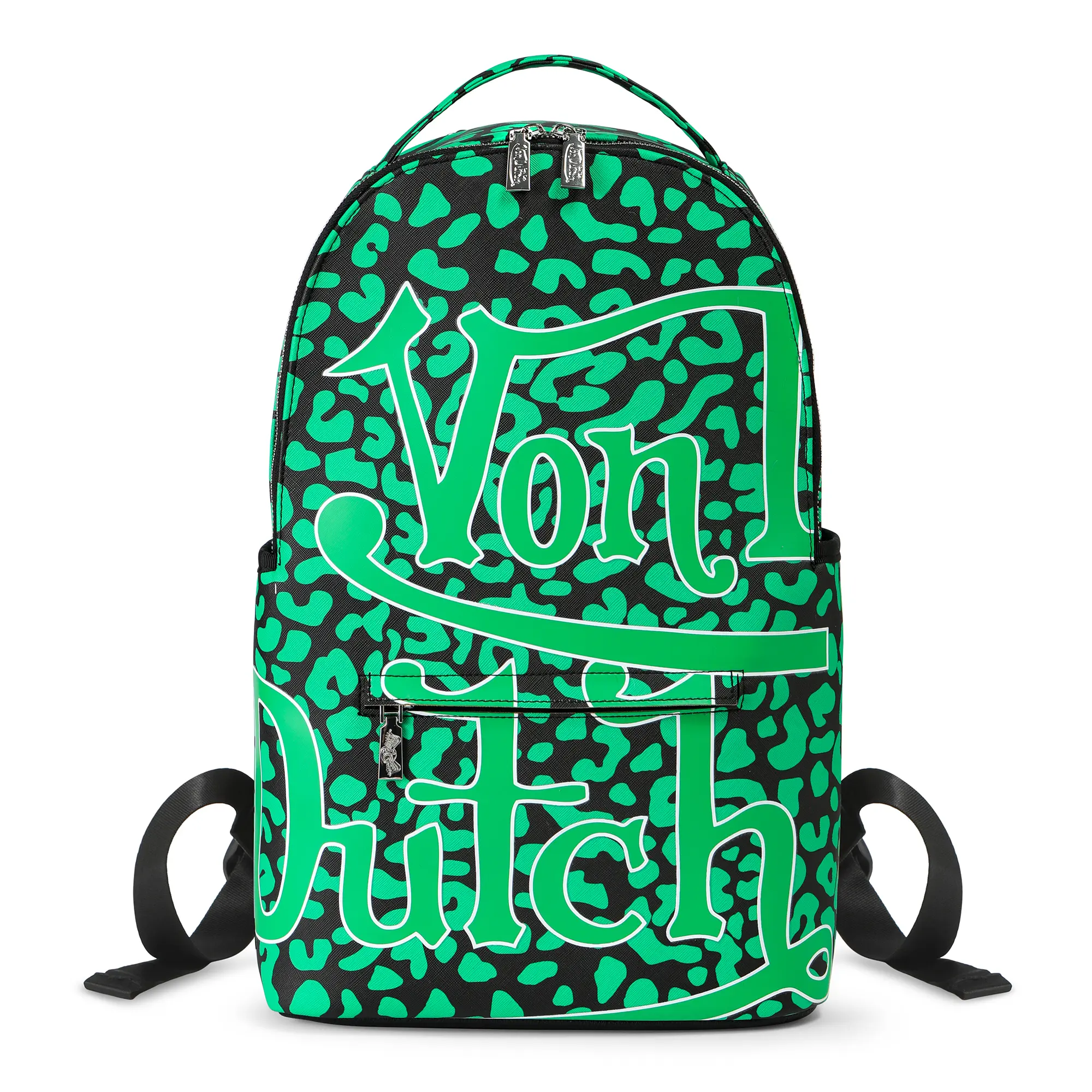 Von Dutch Green Cheetah Backpack