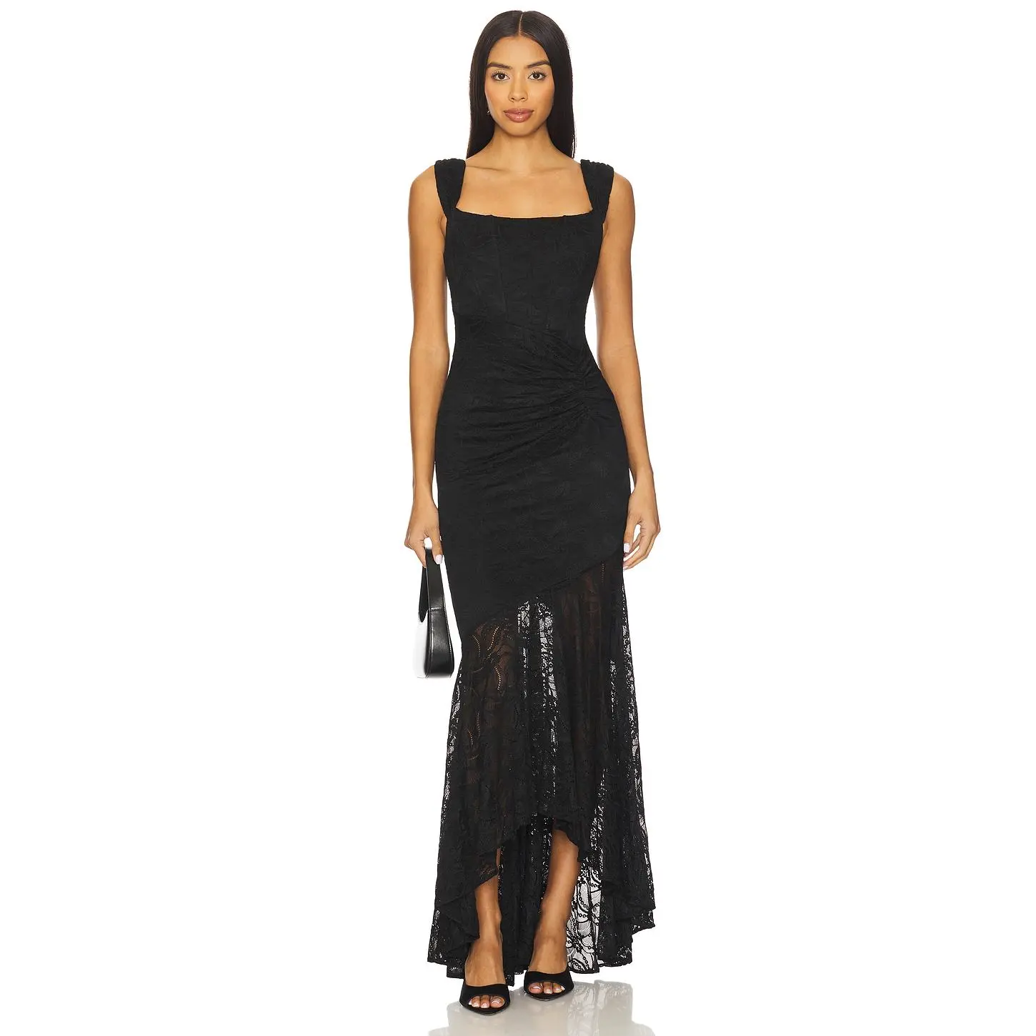 open lace back dress Hale Bob Women's Micah Organza Dress - Blue main image 0