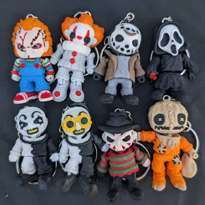Halloween Slasher Mini Keychains | Horror Movie-Inspired Charms
