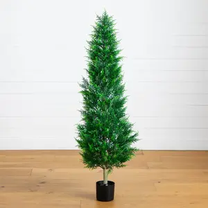 5' UV Resistant Artificial Cypress Tower Tree (Indoor/Outdoor)