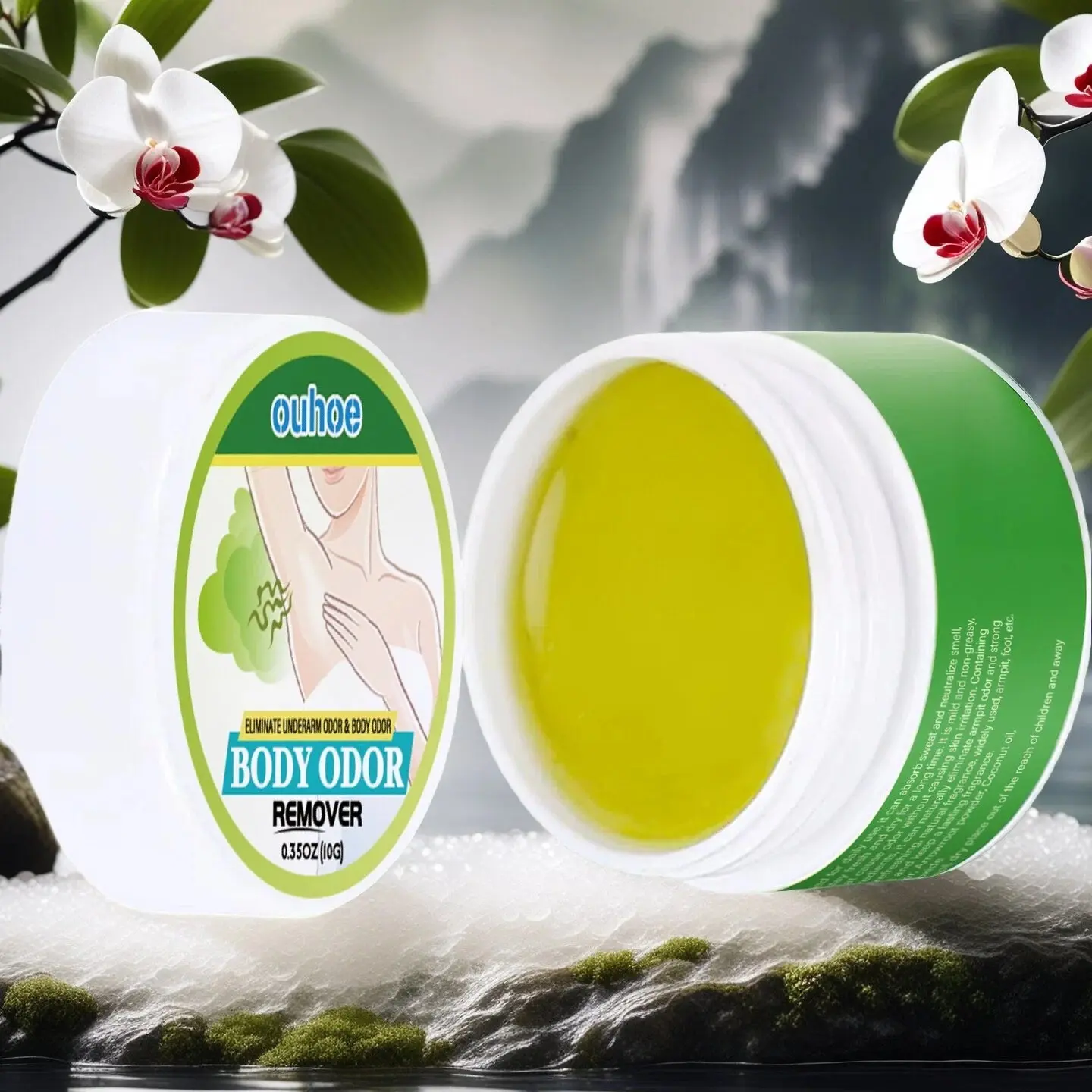 Underarm Odor Control Cream for Body Freshness, Natural Deodorant Balm, Anti Sweat, Effective Sweat Reduction and Odor Elimination, Gentle Care for Confident Days