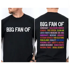 BIG FAN OF HUMAN RIGHTS T-Shirt, 100% Cotton Unisex Bold Slogan Graphic Shirt, FDT Equality Shirt, Social Justice Political Protest Tee, Activist Shirt