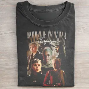 Vintage Rhaenyra Targaryen Graphic Tee - House of the Dragon Movie Shirt - Game of Thrones Movie Shirt - Queen of the Targaryen - GOT Shirt - House Targaryen - Iconic Drama Series Televison Tee - Movie Lover Gifts