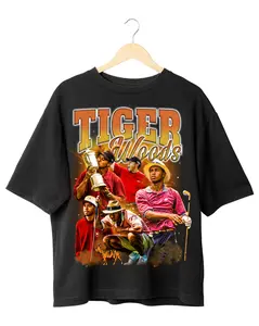 Tiger Woods Vintage T-Shirt Men’s Soft Cotton  – Breathable, Comfortable Everyday Top