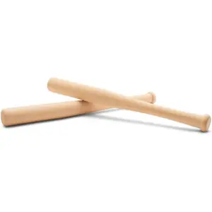 Baseball bat 12 Inch Pack of 2 Unfinished Mini  Baseball Bat, Small Bat, Party Decor, Bedroom, Crafts, by