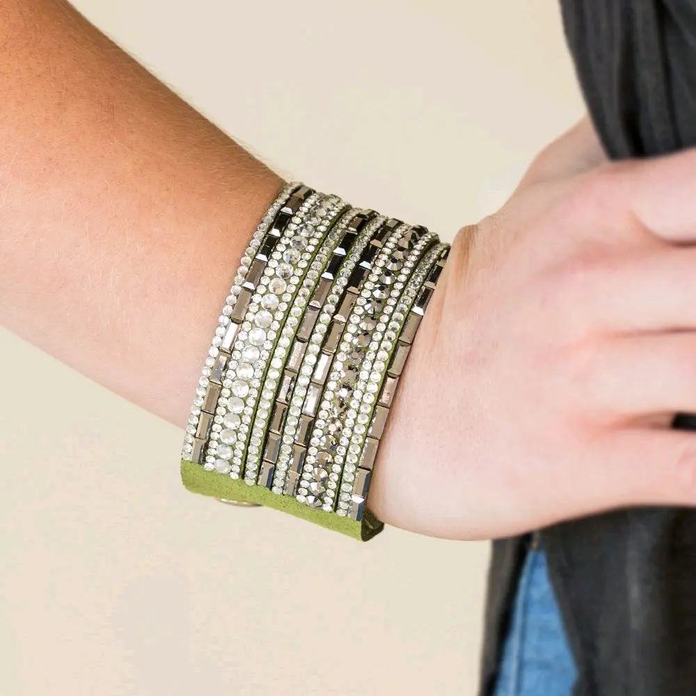 Wham Bam Glam- Green Urban Bracelet