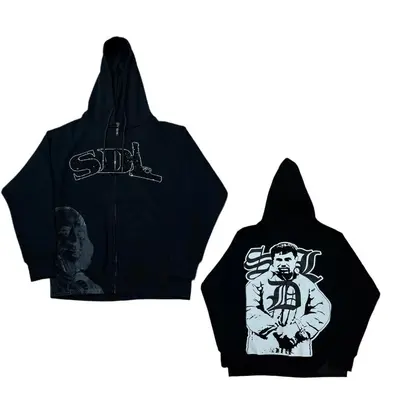 Hoodie Delicate Reckless Scholars Zip Hoodie Black Zip Up Hoodie