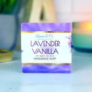 Lavender & Vanilla Handmade Shea Butter Soap