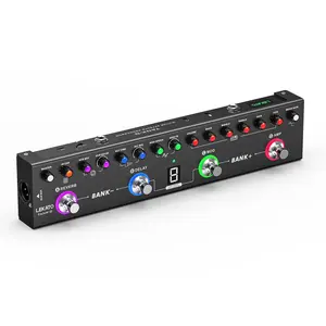 LEKATO Tank-G Multi Effects Guitar Pedal, Guitar Effects Pedal with 36 Presets, Editable 4 Modules, Amp, Chorus, Delay, Reverb, IR CAB, Tuner, BT Connection, Music Recording