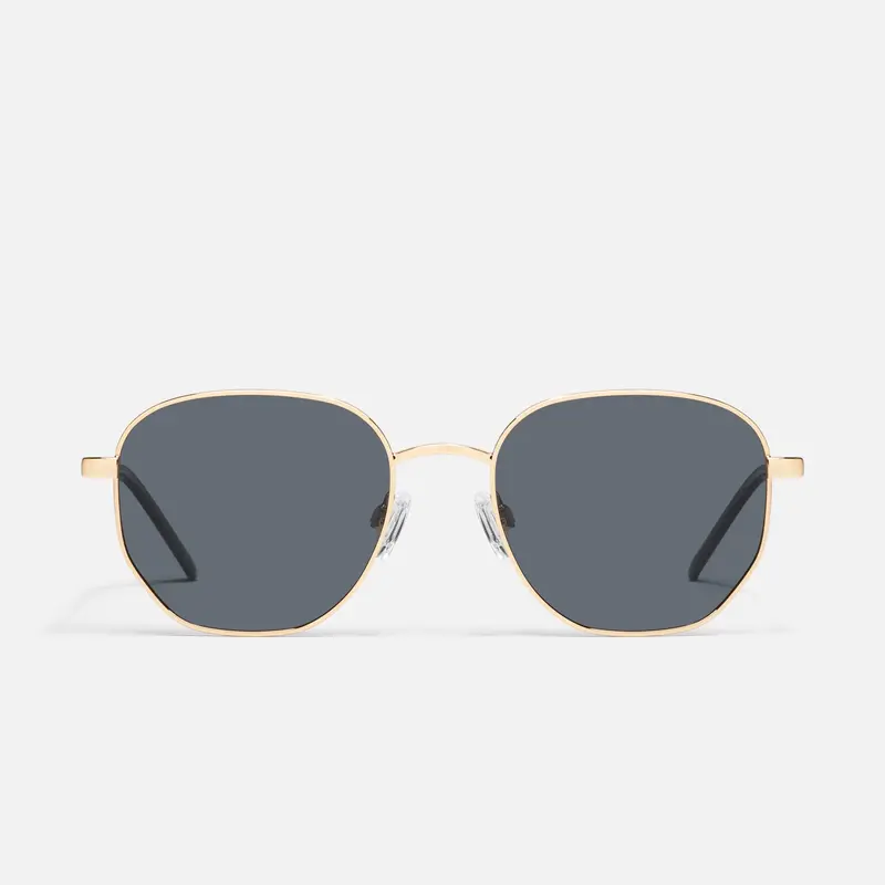 QUAY AUSTRALIA OPEN TAB Gold Modern Aviator Sunglasses with  display picture 1