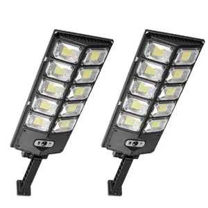Solar Street Lights Outdoor, Outdoor Wide Angle Solar Flood Lights Motion Sensor Dusk to Dawn Remote Control