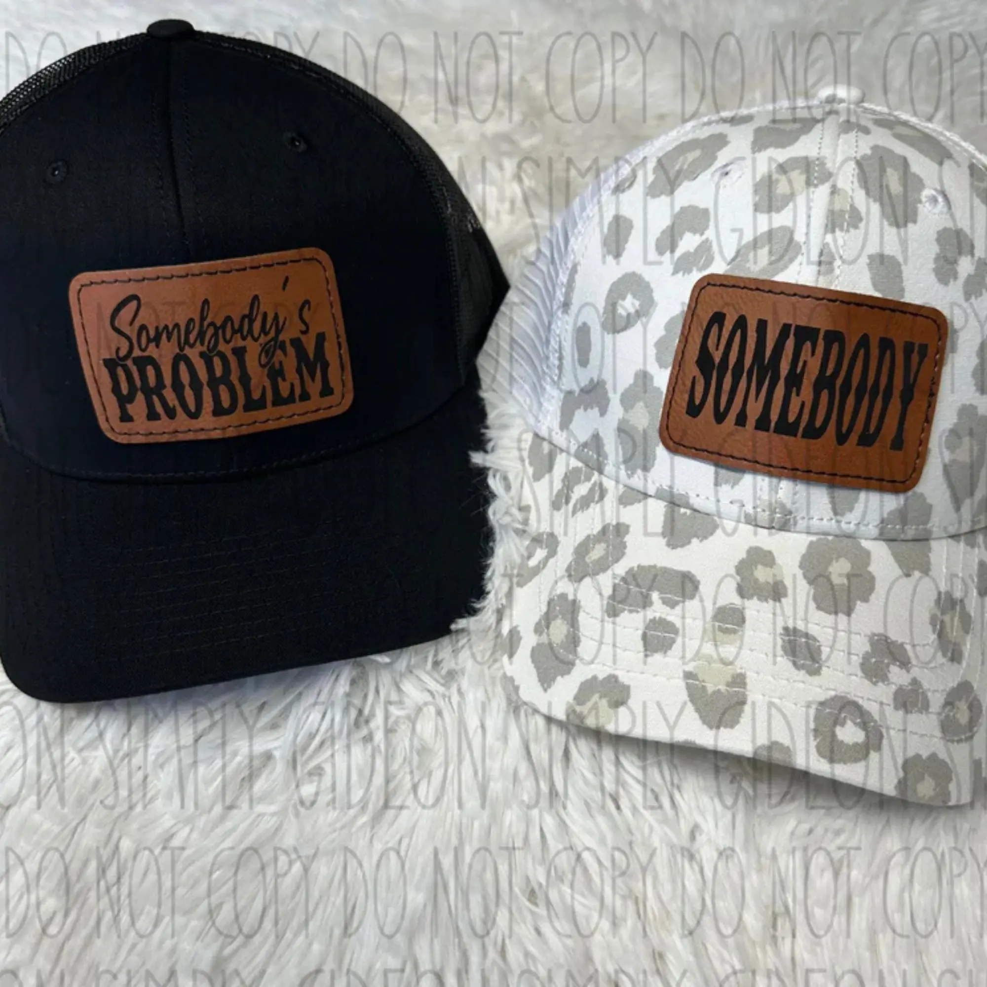 Combo 2 Hat - Somebody's Problem Couple Hats Bundle - His & Her Snapback, Trucker Hat, Gift for Love