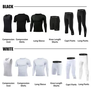 PSYCHE Compression Shirt Sports Shorts Sport Vest Casual Sports Pants For Gym Workout Running Sport & Outdoor Basketball Compression  pants