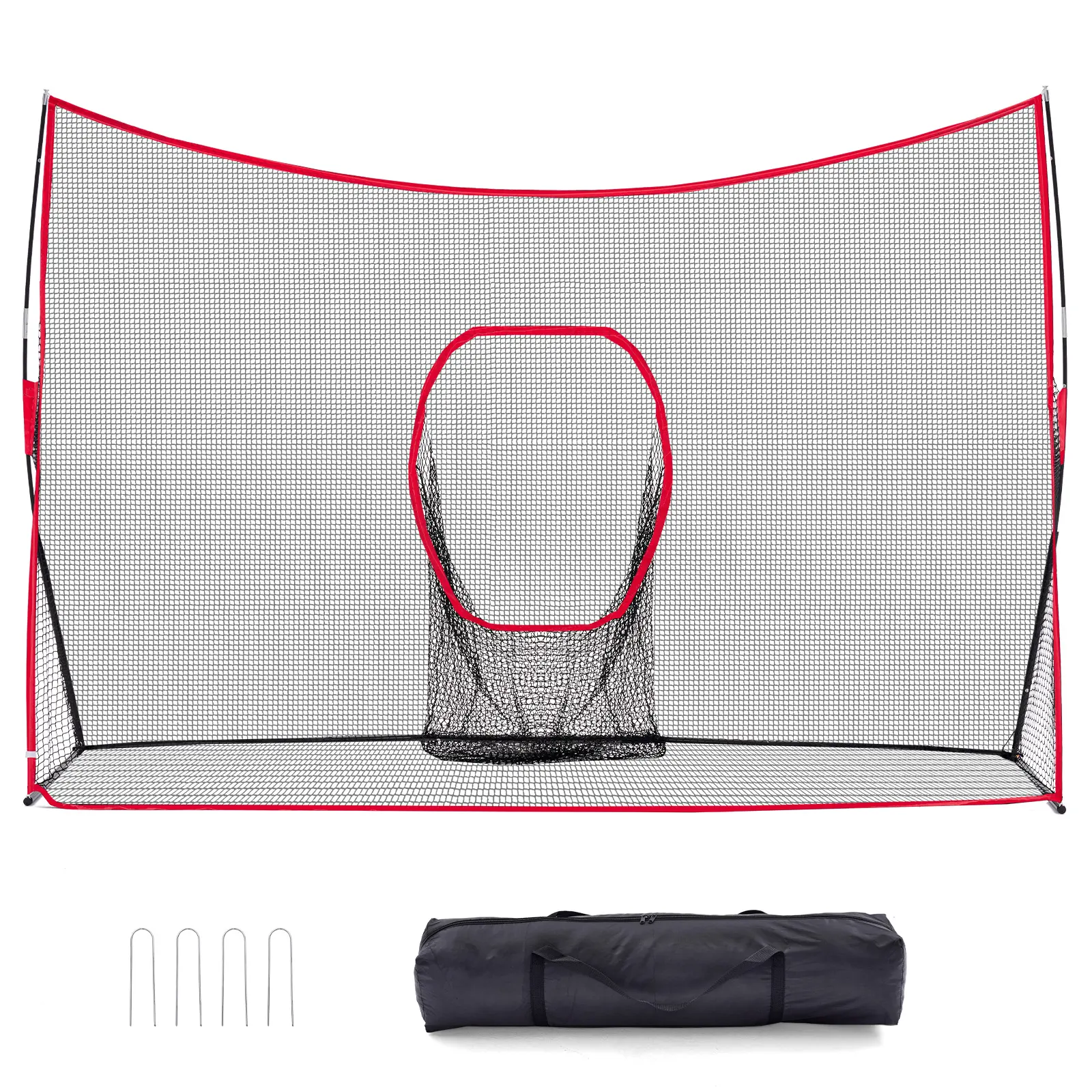 Golf Practice Net with Sturdy Frame - 10x7 ft Ball Training Accessory, Indoor-Outdoor Dual-Use for Backyard Personal Driving Range, Golf Practice Equipment, Golf Training Aids