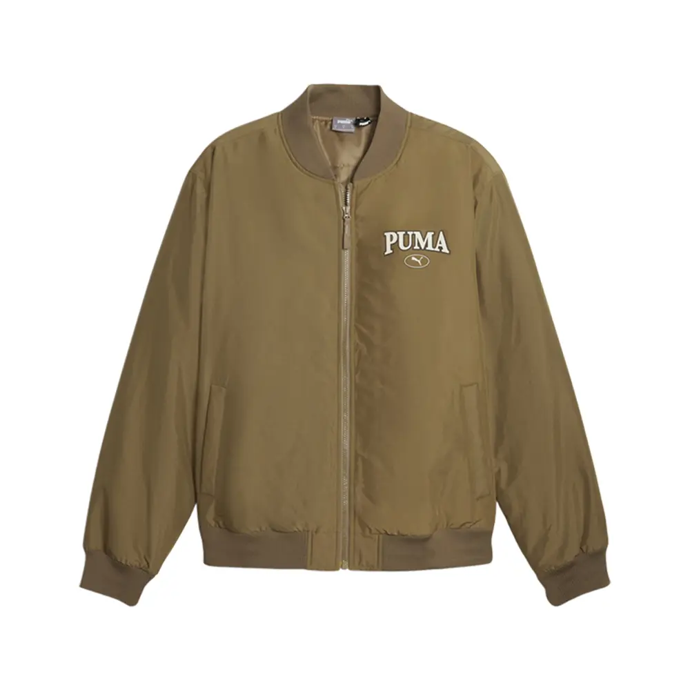 PUMA Mens Squad Bomber Jacket Athletic Outerwear Casual - Brown PUMA Mens Squad Bomber Jacket Athletic Outerwear Casual - Brown
