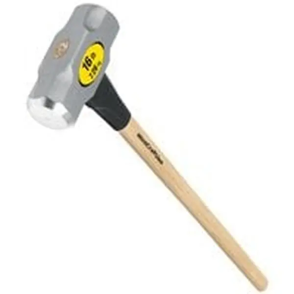 Mintcraft Pro 32890 Single Hammer, 16 Lbs. Large Size Sledge Hammer with 36 In. Wooden Hickory Handle