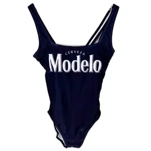 Modelo Navy Blue One Piece Bathing Suit