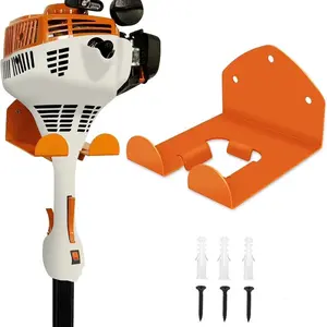 Garage Organizer Wall Hanger, Garage Organization Garage Storage Shed Organizer, Garage Organizer Trimmer Rack for Grass Trimmer, Wall Mounted Garden Power Tool Hanger, Suitable for Hedge Trimmers & More, Yard Tool Rack, Father's Day Gift