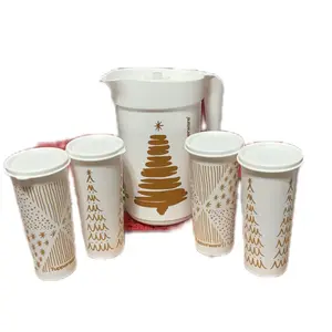 Holiday Pitcher with Infuser and 4 cups