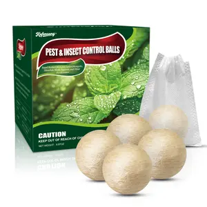 12 Pack Pest & Insect Control Balls-Mouse Repellent Indoor & Outdoor-Peppermint Balls Repellent for Sliverfish,Rodents, Ants, Roach,Spiders, Moths& Other Pests-Safe for Kids & Pets