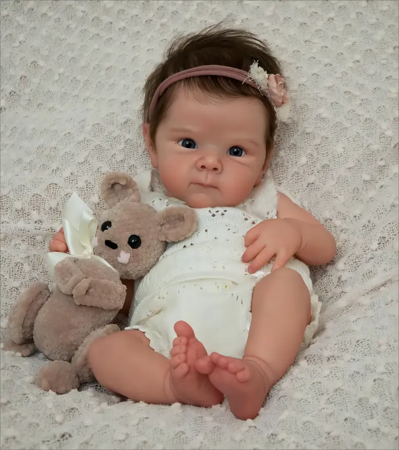Reborn Baby Dolls Bettie Girl 18in (45cm) Cloth Body &Vinyl Limbs  Newborn Baby Size Baby Alive Doll Reborn Baby Girl Cute Doll with Rooted Hair Realistic Birthday Christmas Toy Gift for Ages 3+ year birthday present new
