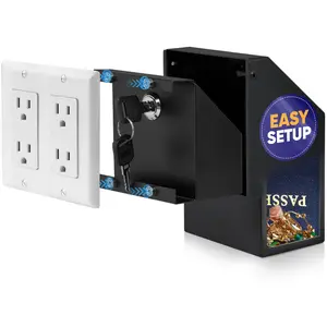 Elder Welder Hidden Outlet Safe with Key Lock | The Sneaky Way to Trick Thieves | Easy to Install | 100% Real Wall Plate (2-gang size)