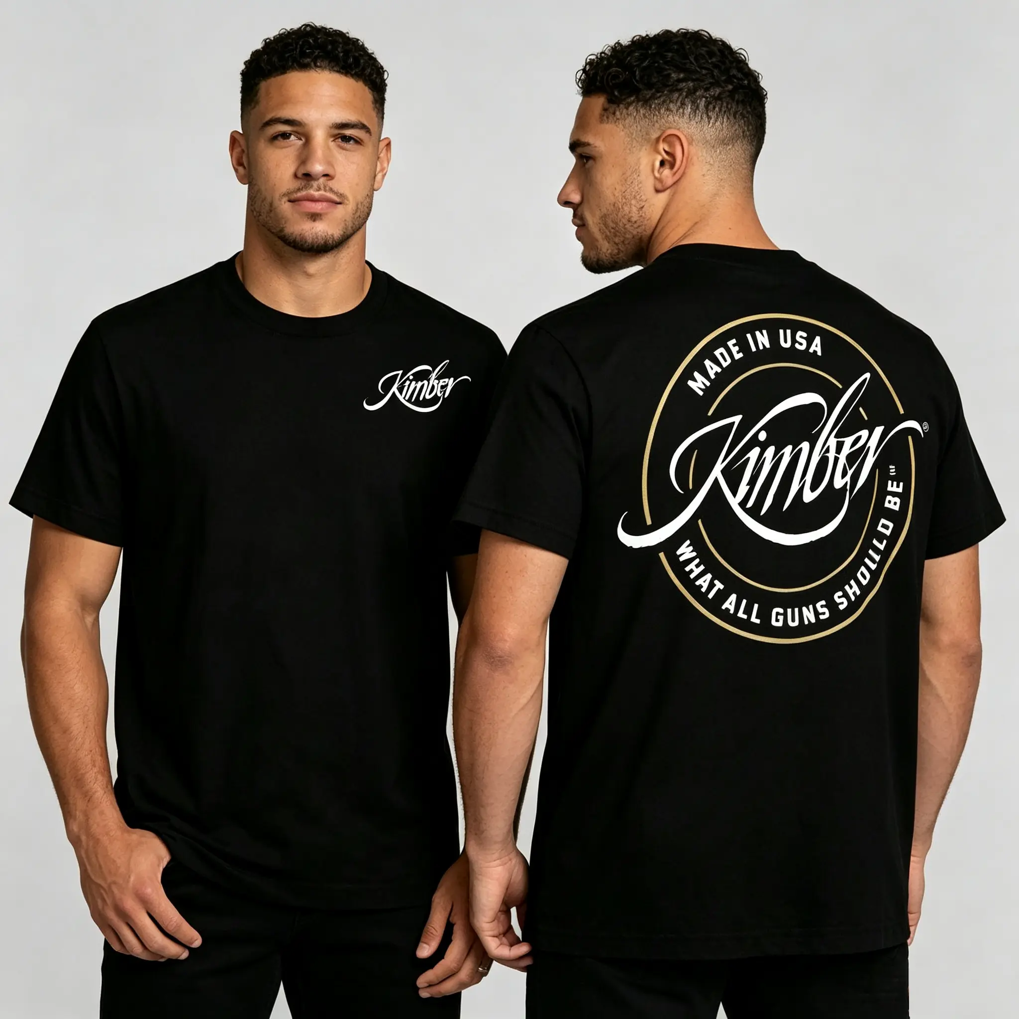 Kimber Made In The USA Gun T-Shirt - All Guns Should Be Designed This Way - Tactical 1911 Style Shirt - Men's Streetwear - Gift For Gun Enthusiasts Menswear Top Casual Tropical