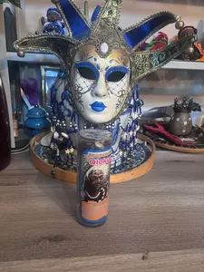 Aromatic Prayer Olokun 7 day burn hand made / Veladora Aromatica Olokun  quema por 7 dias echas a mano