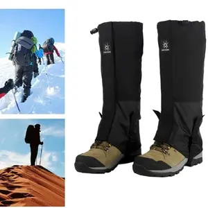 Waterproof Adjustable Leg Gaiters, Shoe Snow Boot Guard Gators Leg Covers Elastic Strap Long Tube Legs Protection for Hiking Shoe Cover Snowshoeing Climbing Walking Climbin