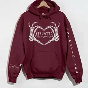 Morally Grey Dark Romance T-Shirts, Crewneck Sweatshirts & Pullover Hoodie, STFUATTDLAGG Hoodie, Good Girl Hoodie, Dark Romance Womenswear Sweatshirt, Bookish Hoodie, Booktok Merch thr