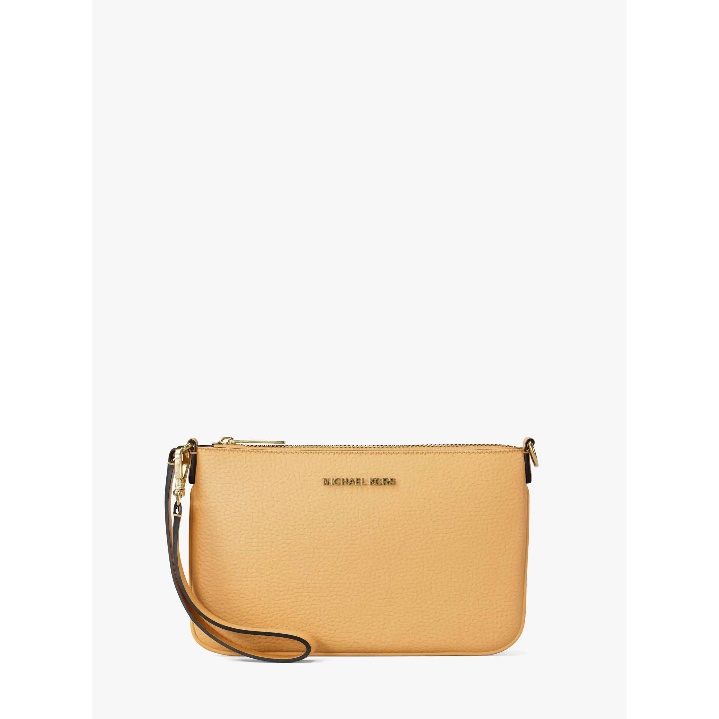 Jet Set Small Pebbled Leather Convertible Wristlet