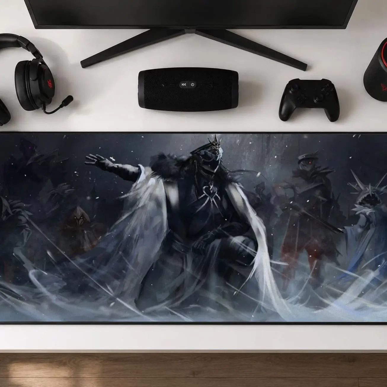 Genshin Impact Desk Mat Fatui Harbingers Mouse Pad Capitano Gaming Playmat Pierro Keyboard Pad Anime Gaming Setup Computer Mat Gift