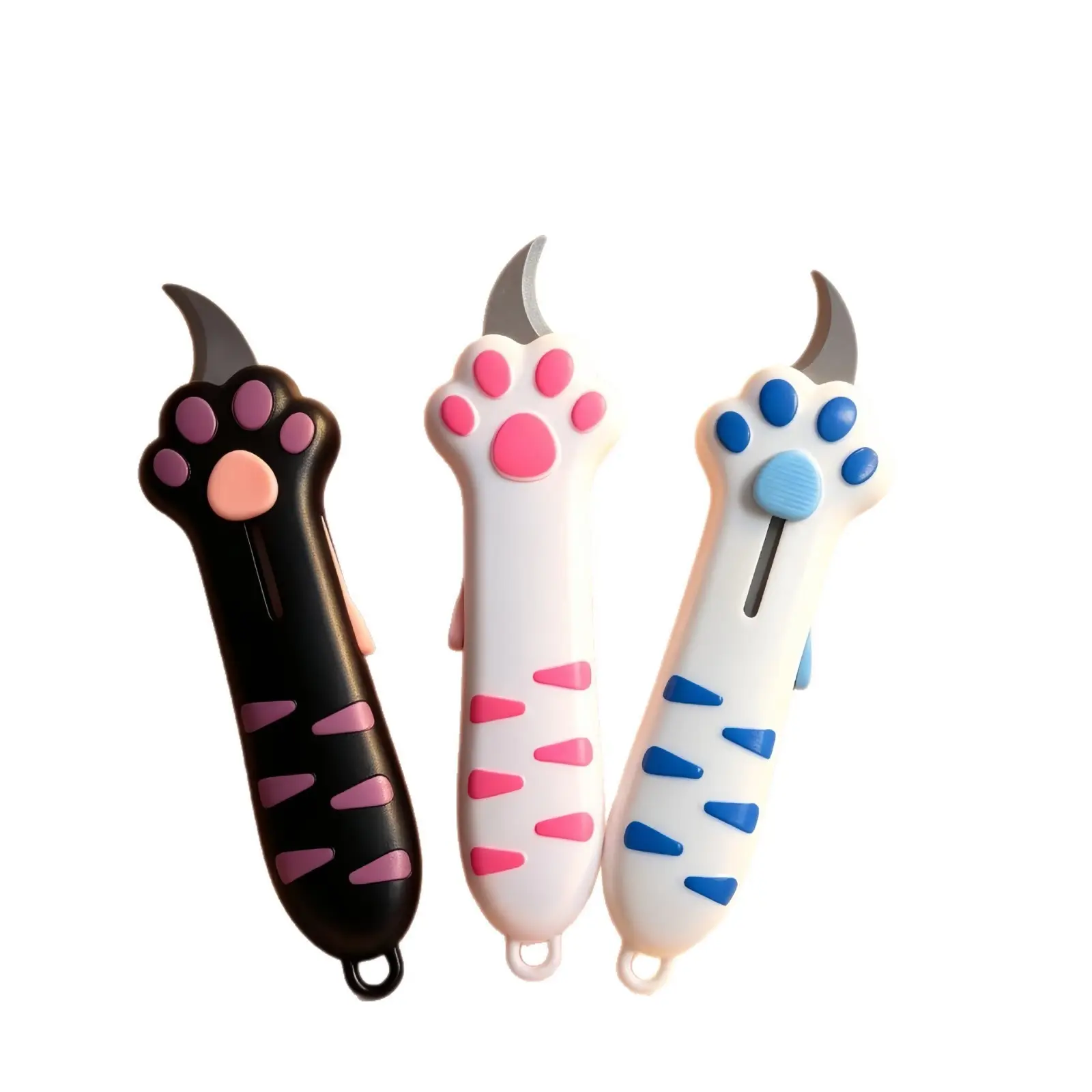 MeowKit Retractable Cat Claw Utility Knife - 1-Press Auto Return, Durable Steel Blade, Mini & Lightweight, Portable, Easy Storage, Ideal for DIY Crafts, Cute Gift for Cat Lovers, Girls Stylish