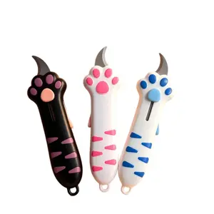MeowKit Retractable Cat Claw Utility Knife, One-Press Auto Return, Durable Steel Blade, Cute Gift for Cat Lovers & Girls