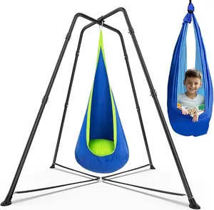 Swing Stand Frame with Sensory Pod Swings and Chair