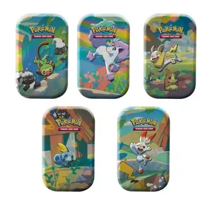 Pokémon Mini Tin - Collectible Tin Only, Featuring Various Pokémon Characters, Perfect for Collectors and Fans