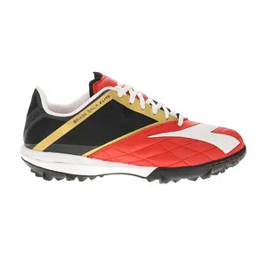 diadora Mens Brasil Sala Elite Turf Soccer Cleats  - Black, Red, White