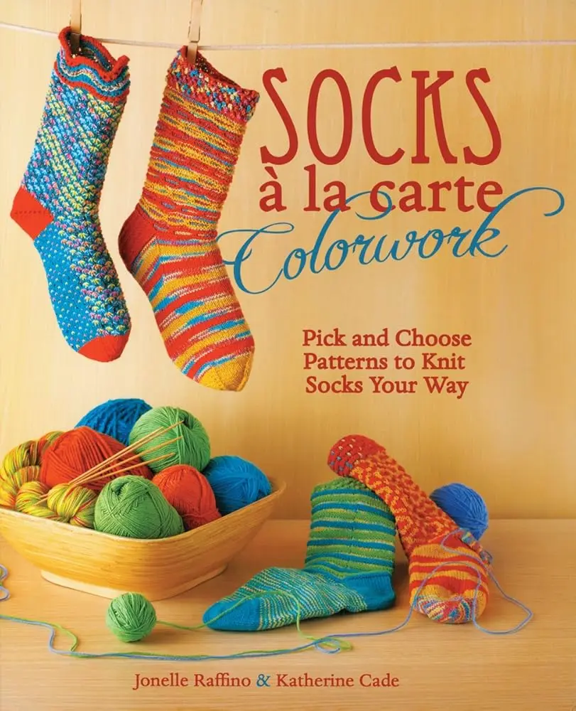 Women's Knitting Basic Casual Socks Pattern Book - Flip Pages, Mix-and-Match Options, Striped Motifs, Pirate Skull Borders, Colorwork, 20 Body Patterns, Customizable Underwear Socks