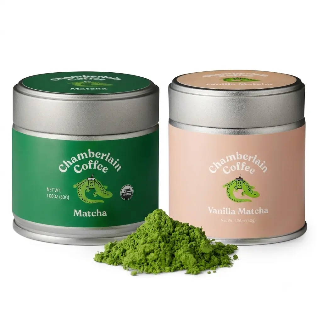 Chamberlain Coffee Ceremonial Grade Matcha Variety Pack (Matcha + Vanilla) - 2-Pack
