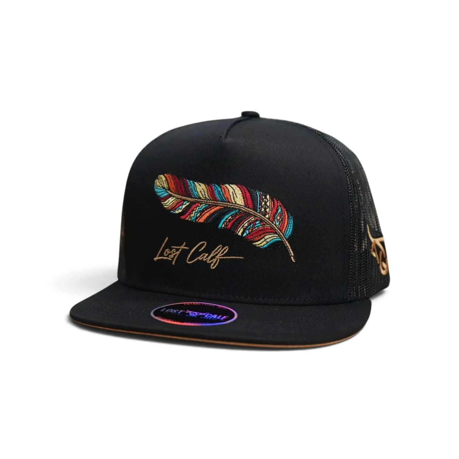 Wild Feather Black Flat