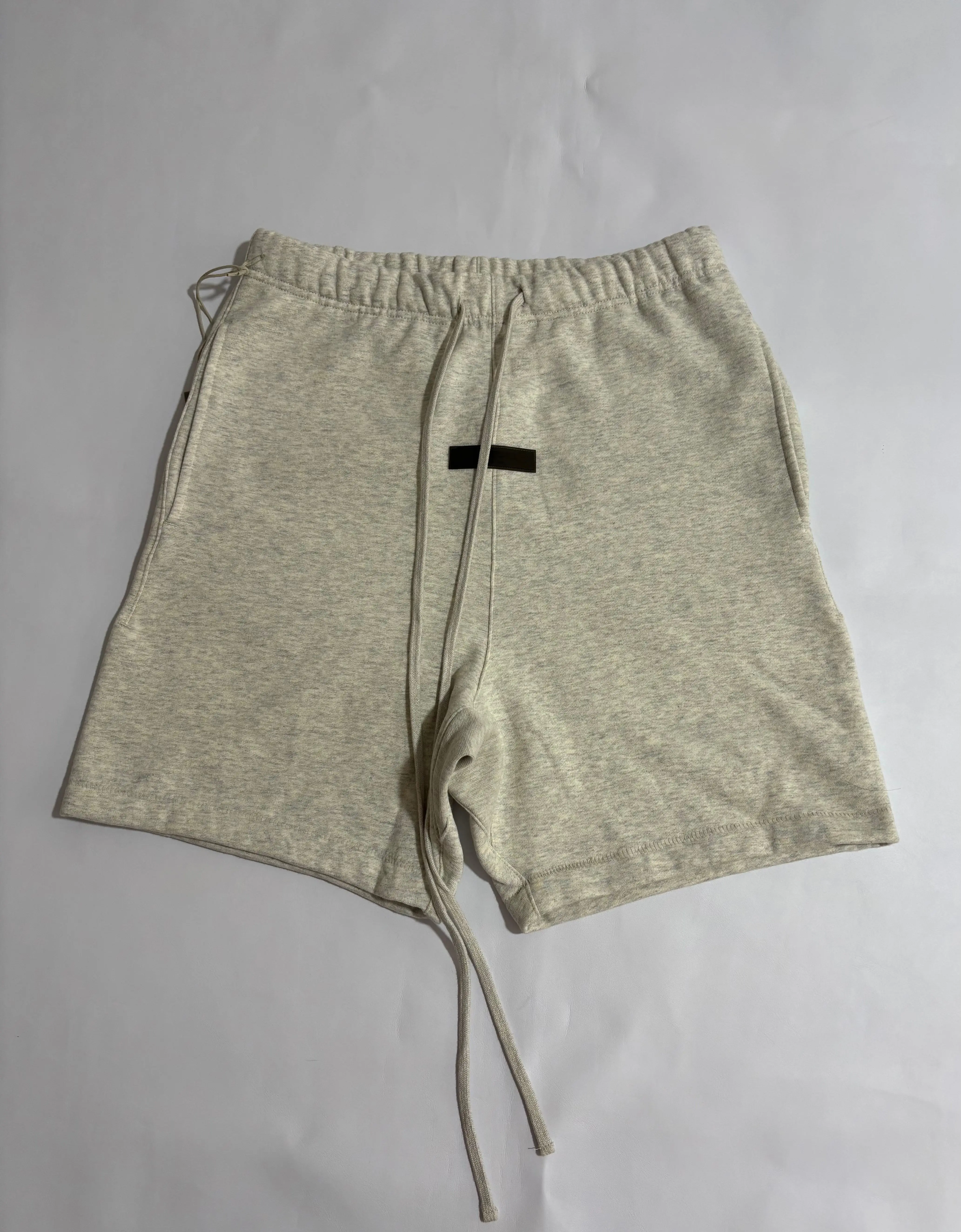 2022 Light Gray Archival Sweatshorts - CleanFit Casual Streetwear Style Beige Minimalist