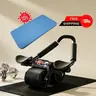 Automatic Rebound Ab Roller with Elbow Support & Wide Wheel - Core Strength Training Equipment, Push-up Board, Abdominal Exercise Gear for Beginner Home Gym, Unisex Portable Modern At-Home Fitness Tool for Abs Workouts