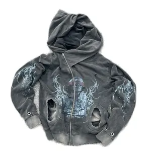 red vision full zip sweatshirt